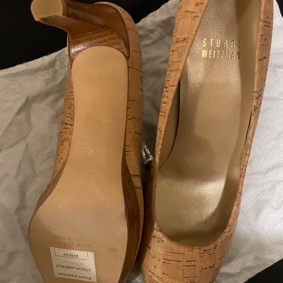 Stuart Weitzman Limited Edition Natural Cork Heels - Picture 3 of 5